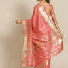 Dhiyona RV Women's Elegant Assam Cotton Silk Embroidered Saree with Temple Contrast Border  ( KVD1701 )