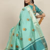 Arriva Fab  Women's Elegant Soft Cotton Silk Saree with Zari Weaving & Contrast Pallu With Blouse  ( KVD1852 )