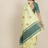 Arriva Fab  Women's Elegant Soft Cotton Silk Saree with Zari Weaving & Contrast Pallu With Blouse  ( KVD1856 )
