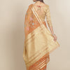 Dhiyona RV Women's Organza Thread Embroidery Weaving Border Attractive Saree ( KVD1857 )