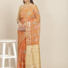 Dhiyona RV Women's Organza Thread Embroidery Weaving Border Attractive Saree ( KVD1861 )