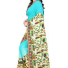 Dhiyona RV Women's Deer Pattern Embroidery Chiffon Saree with Dhupion Blouse ( KVD227 )