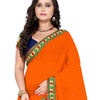 Dhiyona RV Women's Designer Half & Half Georgette Embroidery Work Saree With Blouse ( KVD27 )