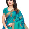 Dhiyona RV Women's Trendy Embroidred Silk Saree with Unstitched Blouse ( KVD273 )