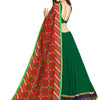 Dhiyona RV Women's Elegant Heavy Embroidred Pallu Georgette Saree with Unstitched Blouse ( KVD304 )