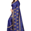 Dhiyona RV Women's Elegant Paper Silk Zari Embroidered Saree With Blouse ( KVD372 )