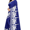 Indyancart RV Women's Rangoli Georgette With Embroidery Work Party Wear Saree (KVD5618)