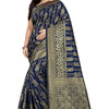 Indyancart RV Women's Jacquard Cotton Printed Saree with Unstitched Blouse ( KVD668 )