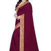 Dhiyona RV Women's Vichitra Georgette With heavy jacquard Blouse Saree ( KVD737 )