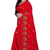 Indyancart RV Women's Sana Silk Thread Embroidery Saree ( KVD745 )