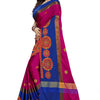 Indyancart RV Women's Designer Traditional Embroidered Cotton Silk Saree With Blouse ( KVD822 )