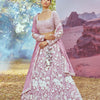 Lavender Georgette Beads embroidery  Lehenga choli & Dupatta