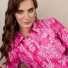 Dhiyona IE Floral Printed A-Line Pure Cotton Kurta With Trouser