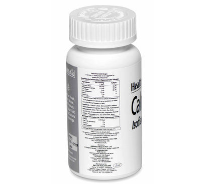 HealthAid Calmagzinc Ayurvedic tablets showing the supplement packaging with tablets inside.