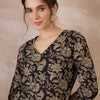 Dhiyona IE Women Floral Printed Regular Pure Cotton Kurta with Trousers