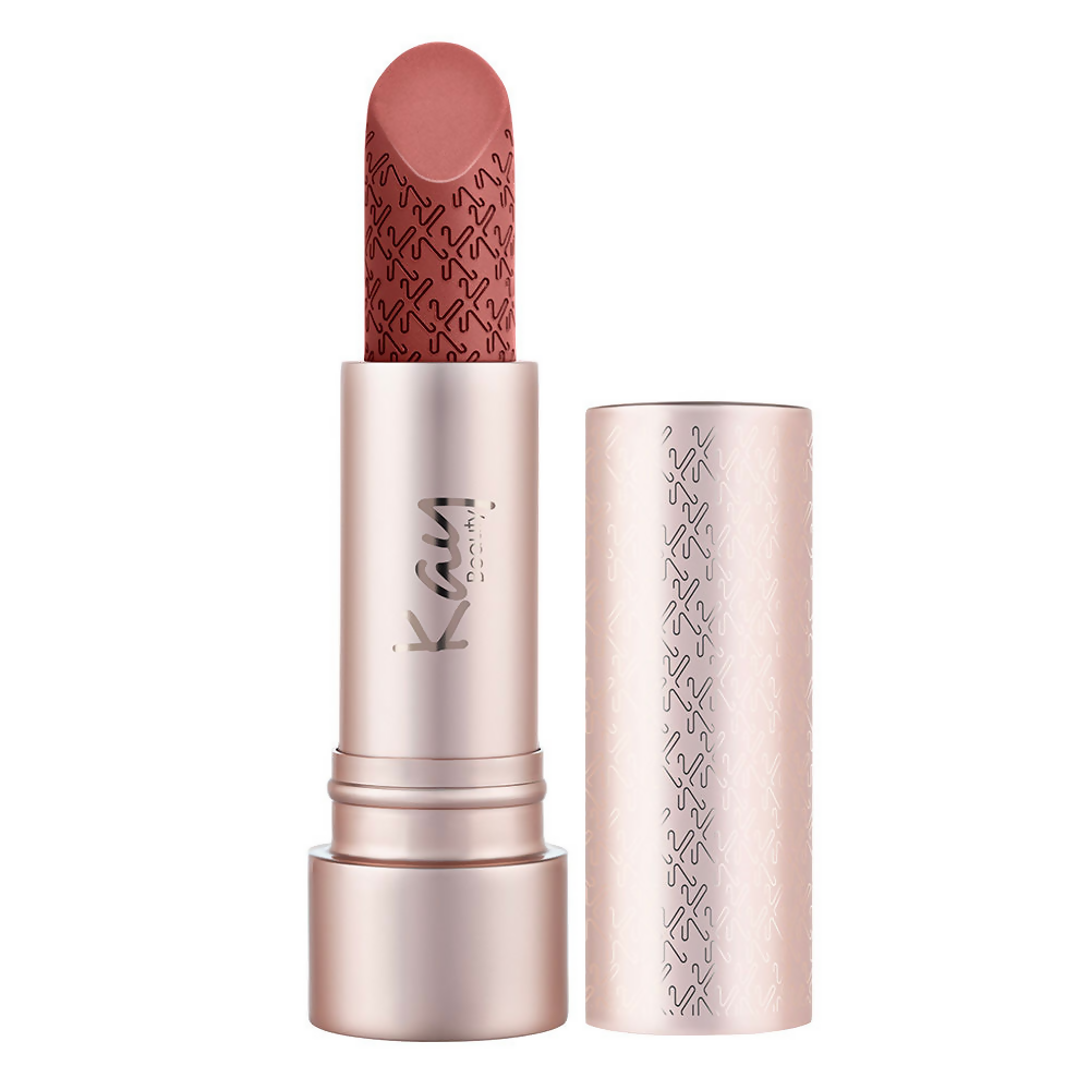 Kay Beauty Hydra Crème Hydrating Lipstick in Dreamer shade, showcasing smooth, full-coverage application with a hydrating finish.