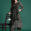 Dhiyona IE Floral Printed Three-Quarter Sleeves Tunic With Palazzos
