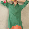 Dhiyona IE Women Floral Embroidered Regular Thread Work Kurta with Palazzos