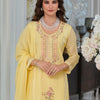 Dhiyona IE Adults-Women Woven Design Embroidered Kurta with Trousers & Dupatta
