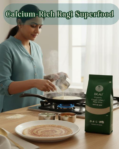 IKAI Organic Finger Millet/Ragi Atta