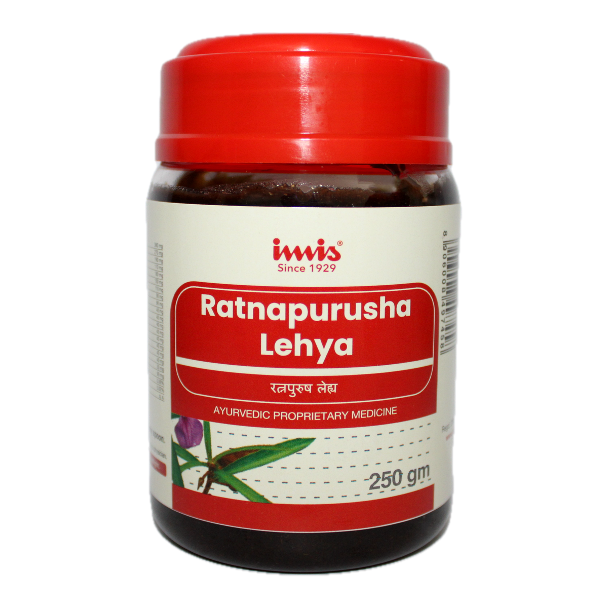 IMIS Ayurveda Ratnapurusha Lehya Ayurvedic churna in a 250g package, traditional herbal powder for health support.