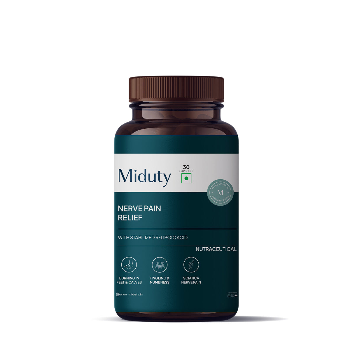 Miduty by Palak Notes Nerve Pain Relief Capsules - Indyancart