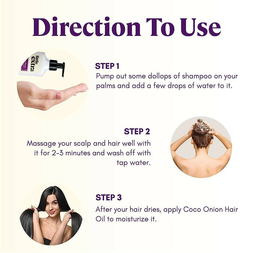 Little Extra Coco Onion Natural Shampoo - Indyancart