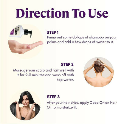 Little Extra Coco Onion Natural Shampoo - Indyancart