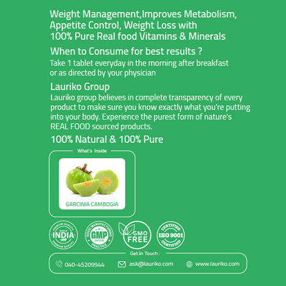 Laurik Garcinia Cambogia Tea Extract Tablets