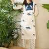 Dhiyona IE Women Animal Embroidered Panelled Thread Work Pure Cotton Kurta with Trousers