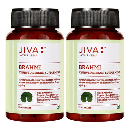 Jiva Ayurveda Brahmi Tablets - Indyancart