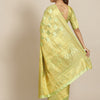 Dhiyona RV Women's Royal Banarasi Cotton Silk Zari Woven Saree with Matching Blouse ( KVD1697 )