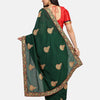 Dhiyona RV Women's Vichitra Silk With Cording Embroidery Work Exclusive Saree With Blouse ( KVD1056 )