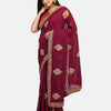 Dhiyona RV Women's Vichitra Silk With Cording Embroidery Work Exclusive Saree With Blouse ( KVD1058 )