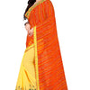 Dhiyona RV Women's Bandhani Georgette With Embroidery And Ruffle Saree With Blouse  ( KVD1061 )