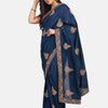 Dhiyona RV Women's Vichitra Silk With Cording Embroidery Work Exclusive Saree With Blouse ( KVD1080 )