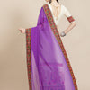 Dhiyona RV Women's Designer Flower Pattern Embroidery Georgette Saree with Blouse ( KVD112 )