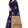 Dhiyona RV Women's Banarasi Silk With Silver Zari Weaving Saree With Blouse ( KVD1125 )