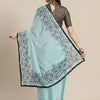 Dhiyona RV Women's Rangoli Georgette With Sequine Embroidery Floral Work Saree With Blouse ( KVD1134 )