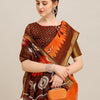 Dhiyona RV Women's Poly Cotton With Prizam Print Zari Broad Border And Printed Saree ( KVD1291 )
