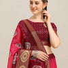 Dhiyona RV Women's Poly Cotton With Prizam Print Zari Broad Border And Printed Saree ( KVD1293 )