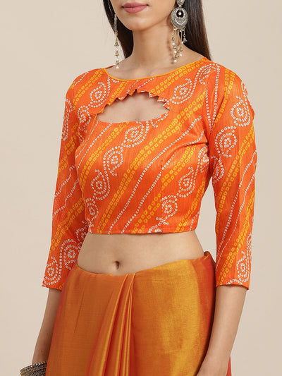 Indyancart RV Women's Chiffon Saree With Sequine Embroidered Work And Bandhani Flowers. ( KVD1313 )
