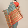 Dhiyona RV Women's Assam Cotton Silk With Embroidered And Zari Broad Border Saree  ( KVD1325 )