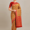 Dhiyona RV Women's Banarasi Cotton Silk With Patola Weaving Pattern Saree With Blouse ( KVD1343 )