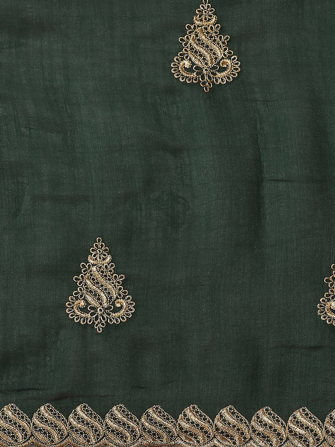 Dhiyona RV Women's Vichitra Silk With Zari Embroidery Saree ( KVD1400 )