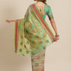 Dhiyona RV Women's Jacquard Cotton Silk Zari Butti And Lace Border Saree ( KVD1427 )