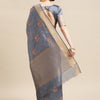 Indyancart RV Women's Soft Cotton With Zari Embroidery Saree ( KVD1445 )