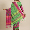 Dhiyona RV Women's Designer Traditional Embroidered Cotton Silk Saree With Blouse ( KVD1453 )