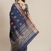 Dhiyona RV Women's Soft Cotton Silk With Colourful Thread Embroidery Saree With Blouse ( KVD1469 )