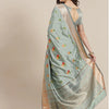 Dhiyona RV Women's Soft Cotton Silk With Colourful Thread Embroidery Saree With Blouse ( KVD1473 )